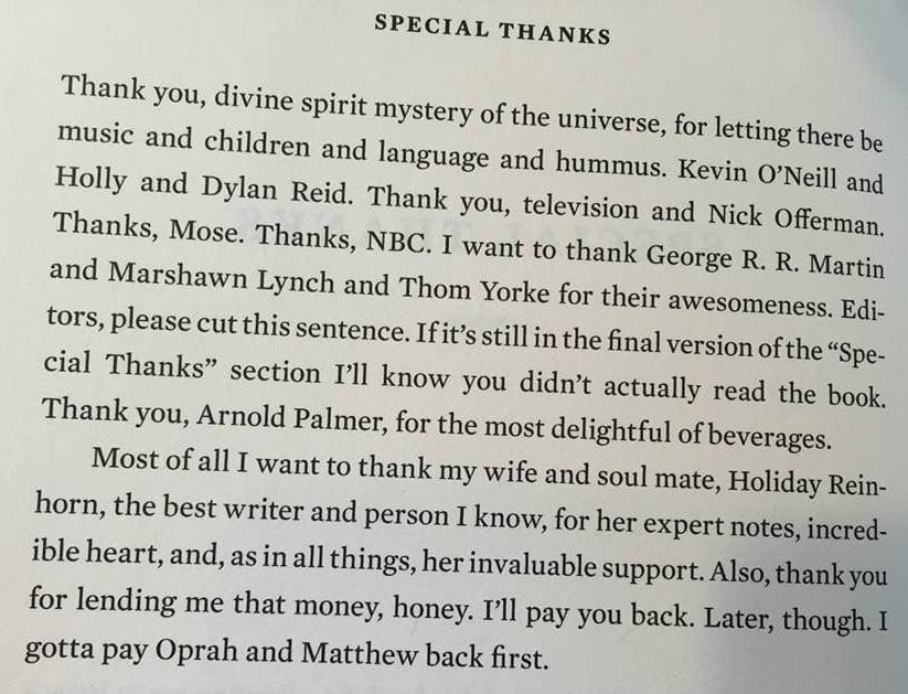 Acknowledgements Page